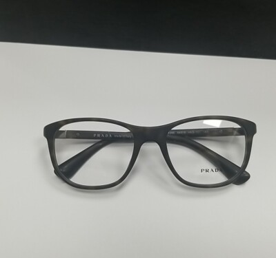 Prada VPR 29S HAQ-101 Unisex Eyeglasses -54-19-140mm- Matte Havana Brown Acetate