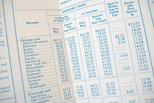 PENN CENTRAL RAILROAD~EAST / WEST / TIMETABLE~EFFECTIVE APRIL 27, 1969 - Picture 9 of 11