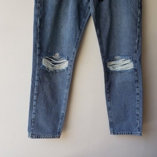 One Teaspoon Women's Boyfriend Pacifica Awesome Baggies 5 Design Pockets Blue 27 - Picture 8 of 11
