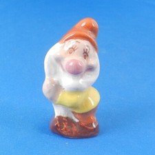 Vintage Shaw American Pottery MINIATURA TIMIDA Figura Disney Biancaneve Nano