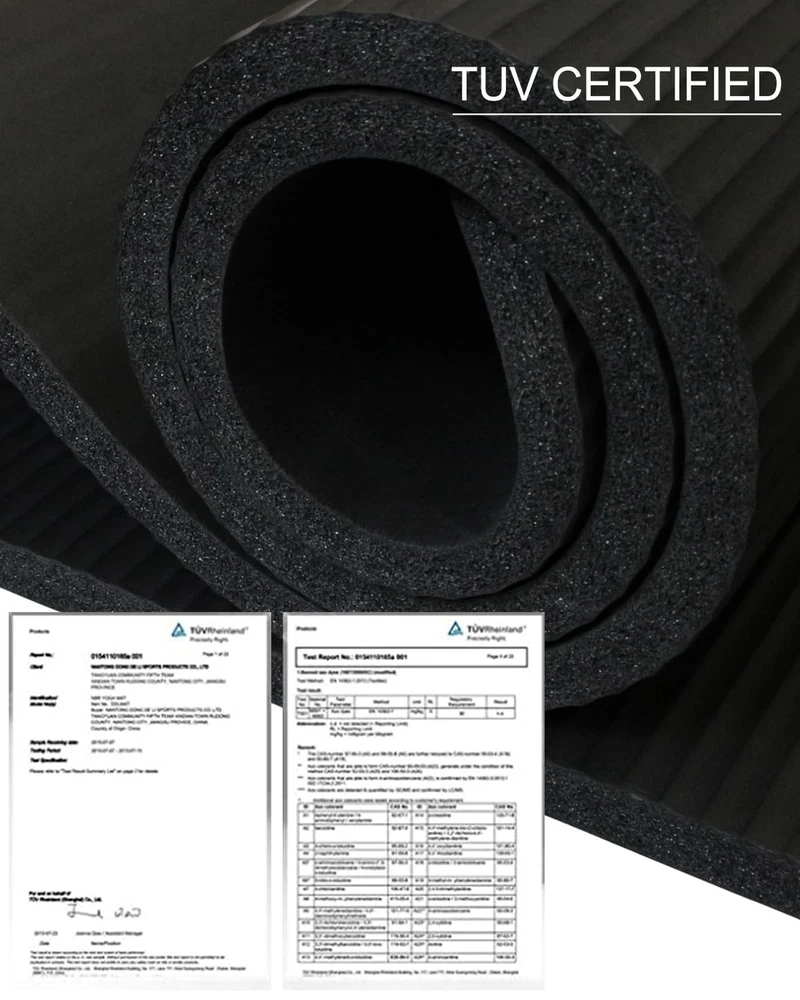 Extra-Thick 1 Inch Premium Yoga Mat – 76.7" x 24" Non-Slip Exercise Mat for Home Gym, Workouts, Pilates, and Floor Exercises – Durable, Comfortable, and Eco-Friendly Fitness Mat