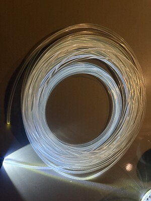 65.6 ft (20 m) Length Side Glow fibre Optic Cable W Light Source AC 100-265v RGB