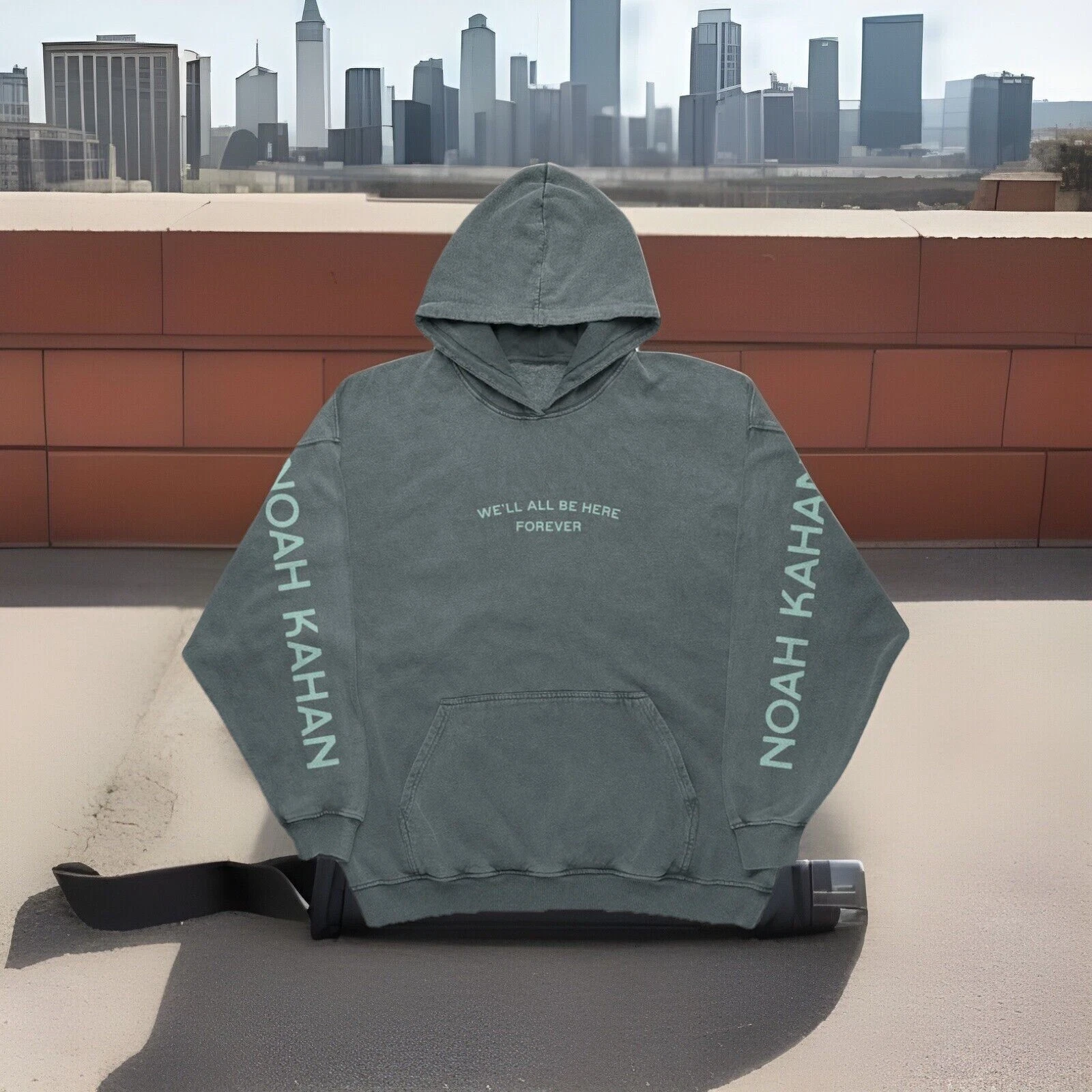 Noah Kahan Hoodie We'll All Be Here Forever Green