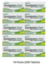Galpharm Entrolax Constipation Relief Tablets Bisacodyl - 10 Packs (200 Tablets)