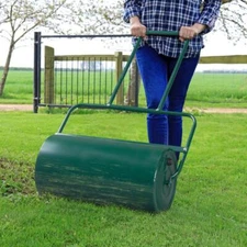 47in Lawn Roller Cylindrical Garden Lawn Rollers Tow Behind Water Filled Steel