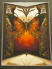 Art Nouveau Butterfly Fantasy Poster 18x24in