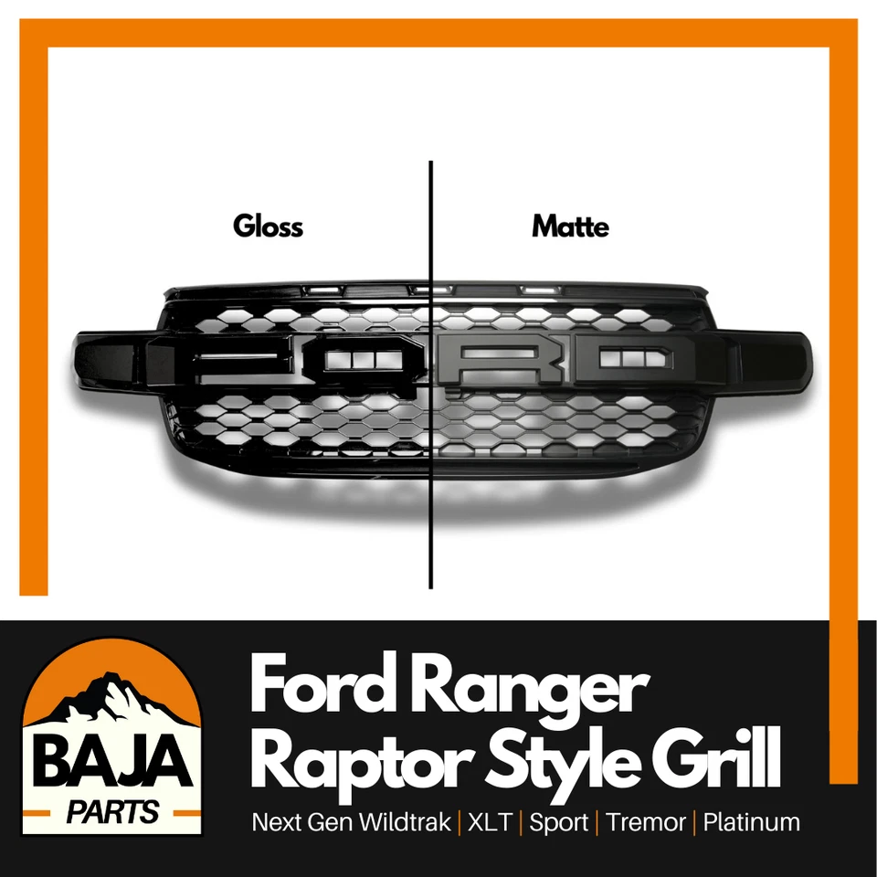 Ford Ranger Raptor Grill Matte Finish Next Gen 2022+ Wildtrak XLT Sport Platinum - image 4 of 4