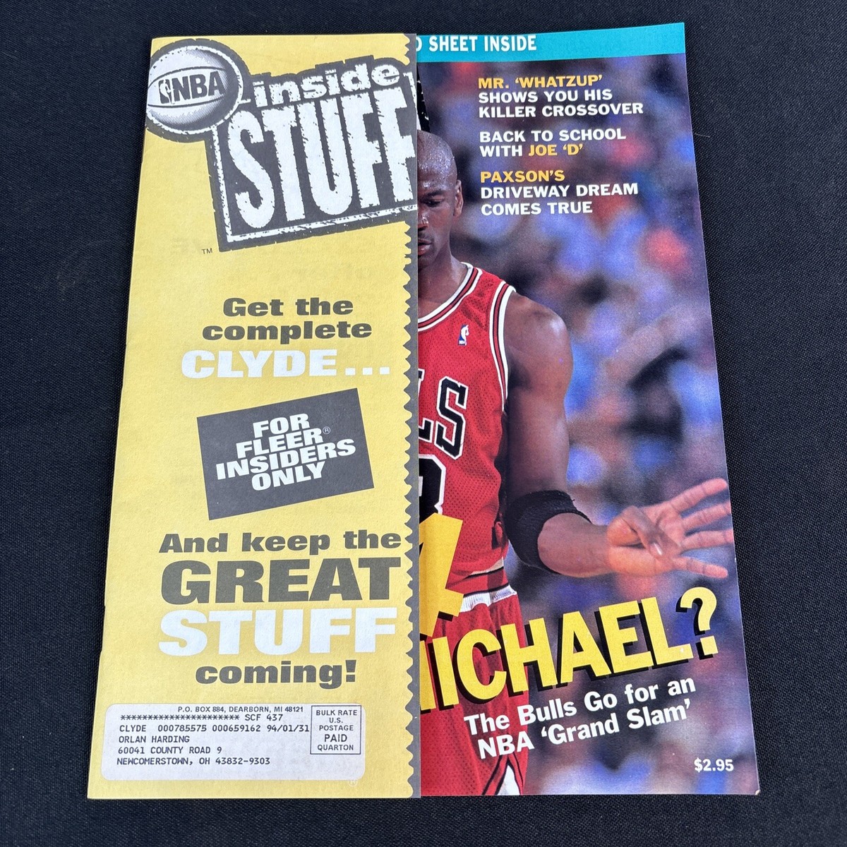 1993 NBA Inside Stuff Magazine - Michael Jordan Cover Bulls | eBay