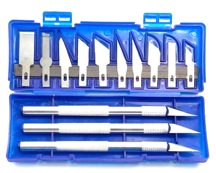 DIY Crafting Tool Kit with Knives and Art Supplies for Creative Projects  