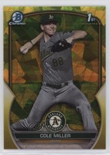 2023 Bowman Chrome Draft Sapphire Edition Yellow 44/75 Cole Miller #BDC-51 09an