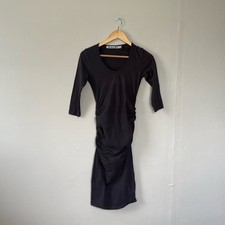 Michael Stars rouched midi dress gray XSP