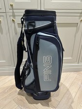 PING Explore Golf Bag Cart Bag Blue 4 Way Divider 3 Point Tour Strap
