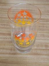 KISS Glass Dynasty 1979 Headshop 7" Orange Logo Vintage Kiss Aucoin Era