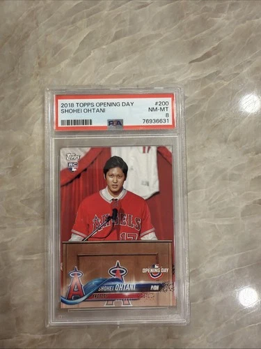 2018 Topps Opening Day - Shohei Ohtani #200 PSA 8