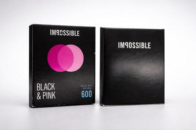 Impossible Project Film Bundle 2 Pack Black & Pink + Color 600 Expired 2017 Rare