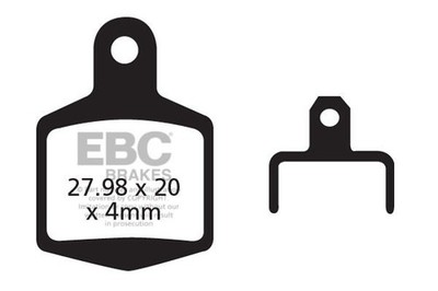 CFA289/4HH - EBC Brakes bicycle brake pads (sintered)
