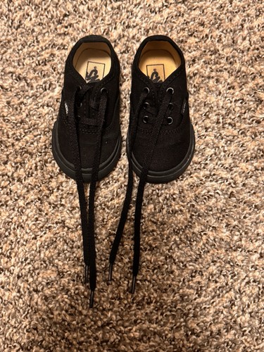 Schwarz Vans Kleinkind Größe 5 Original Schuh - Bild 7 von 8