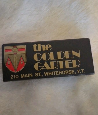 Vintage Matchbox The Golden Garter Restaurant Whitehorse, Yukon Territory 