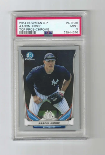 2014 BOWMAN DRAFT PICKS CHROME PSA 9 MINT AARON JUDGE (316)