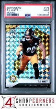 2021 PANINI MOSAIC PRIZM #172 T.J. WATT POP 2 PSA 9