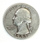 1953-D Washington Silver Quarter