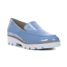 BEAUTIFUL Vionic Kensley Patent Blue Shadow Women's Leather Loafers Size 9 1/2