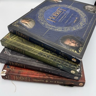 THE HOBBIT CHRONICLES Art & Design Hardcover Book Lot Of 4 Weta Daniel Falconer