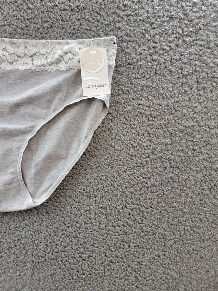 Braguita Le Mystere Touch para mujer L gris jaspeado cintura elástica tirar Foto 4 de 4