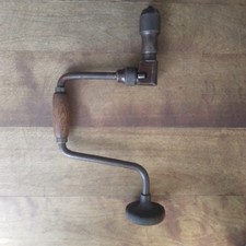 Vintage Vaughan & Bushnell No. 11-12 Ratcheting Brace Reversible Hand Drill USA