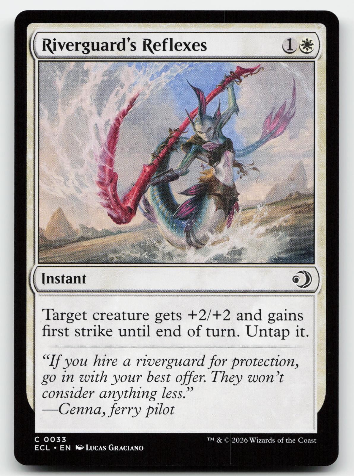 Riverguard's Reflexes 33 Common Lorwyn Eclipsed Magic: The Gathering Near Mint