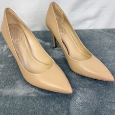 Sam Edelman Pointed Toe Pumps Classic Stiletto Heel Nude Beige Shoes