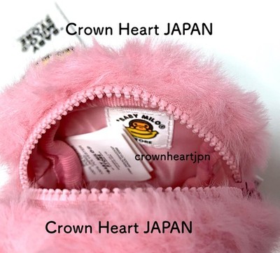 BAPE BABY MILO STORE PINK BABY MILO PLUSH MINI-POUCH HEADPHONE