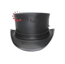 Men and Women Brown Genuine Leather Cowboy Western Hat Made to Order