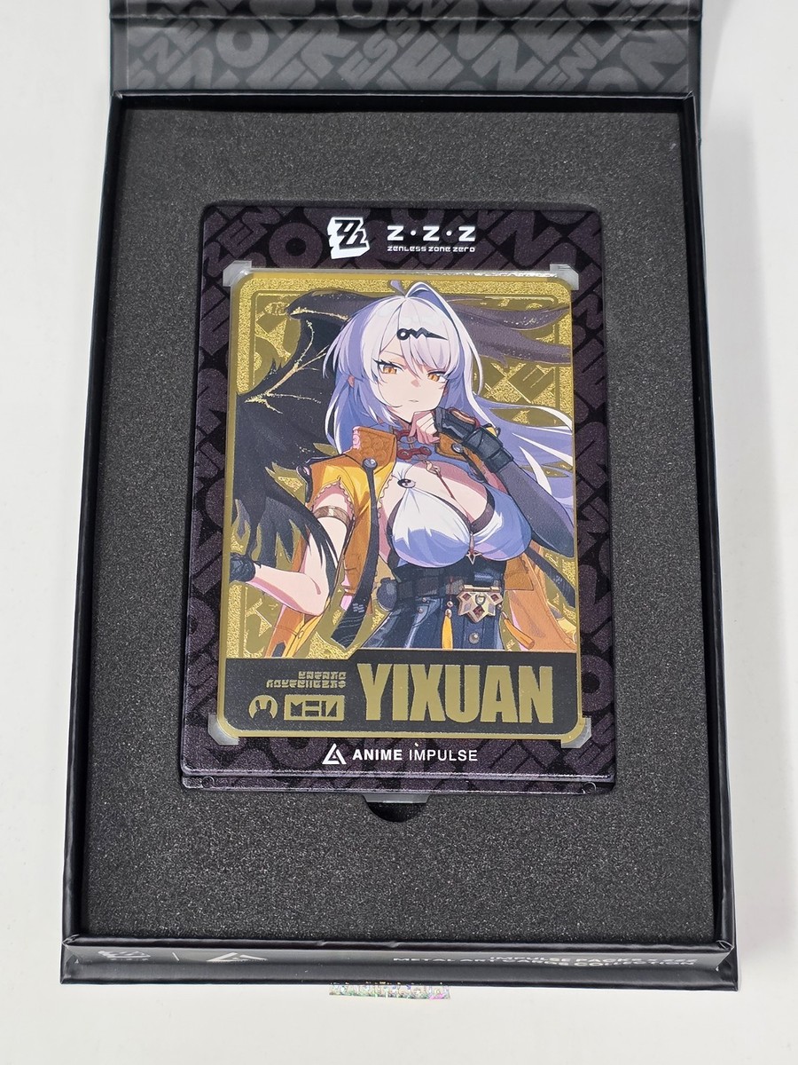 Zenless Zone Zero Yixuan GOLD Metal Card ZZZ Anime Impulse