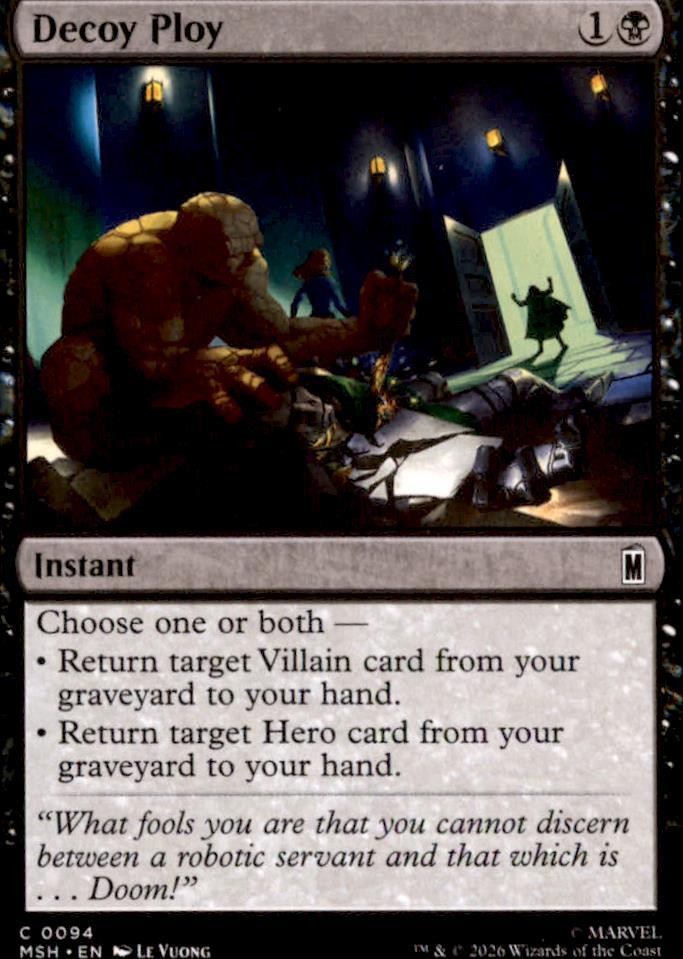 Decoy Ploy 94 Common Marvel Super Heroes Magic: The Gathering Near Mint