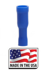 200 Pack 16-14 Gauge Blue Female Bullet Connector Fully Vinyl Insulated .156" UL