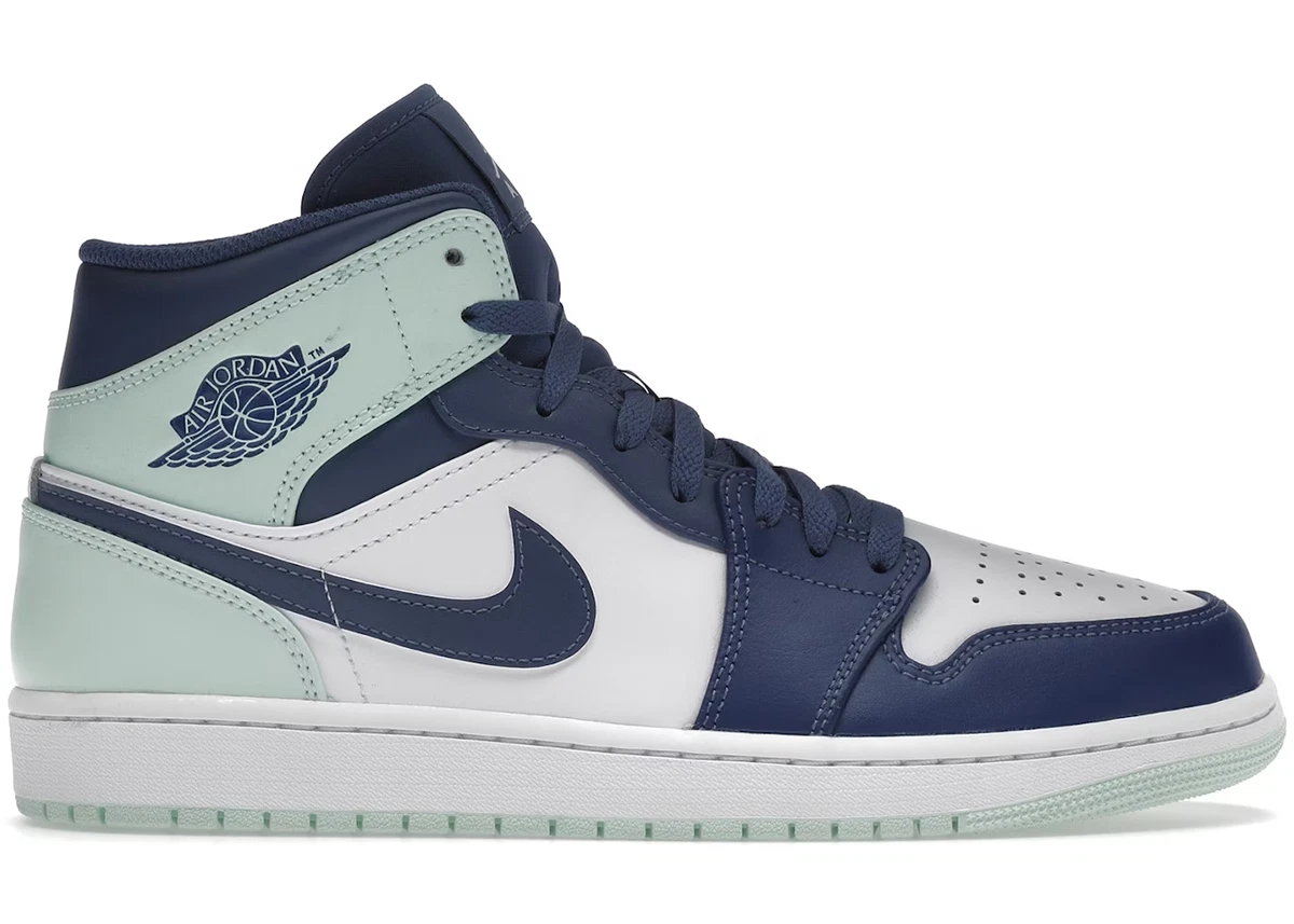 Preços baixos em Jordan 1 Mid Blue Mint 2022 | eBay