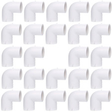 24-Pk 3/4 in. Schedule 40 PVC 90-Degree Elbow NSF Pipe Fitting SCH40 ASTM D2466