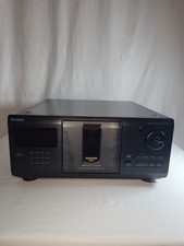 Sony CDP-CX225 200 Disc CD Player Carousel Black Tested No Remote