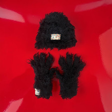 Vintage Diesel Faux Fur Accessory Set