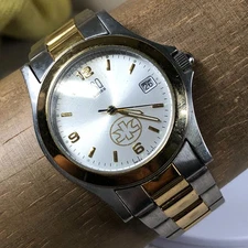 ESQ by Movado Men E3487 Fashion Swiss Two Tone Quartz Analog 35mm Watch 8"