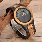 Handmade Nature Wood Watch Men's Quartz Analog Wristwatch Full Wooden Bracelet