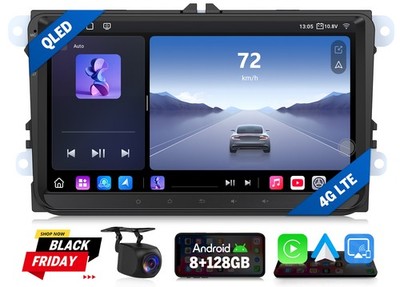 Eonon VWX6S PRO Android Autoradio 8+128 9'' QLED WiFi 6 Radio für VW Golf Mk6 GTI