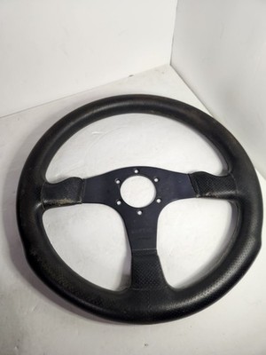 Momo D35 Steering Wheel Petroliana Car Racing Drift Black Leather Rally Auto
