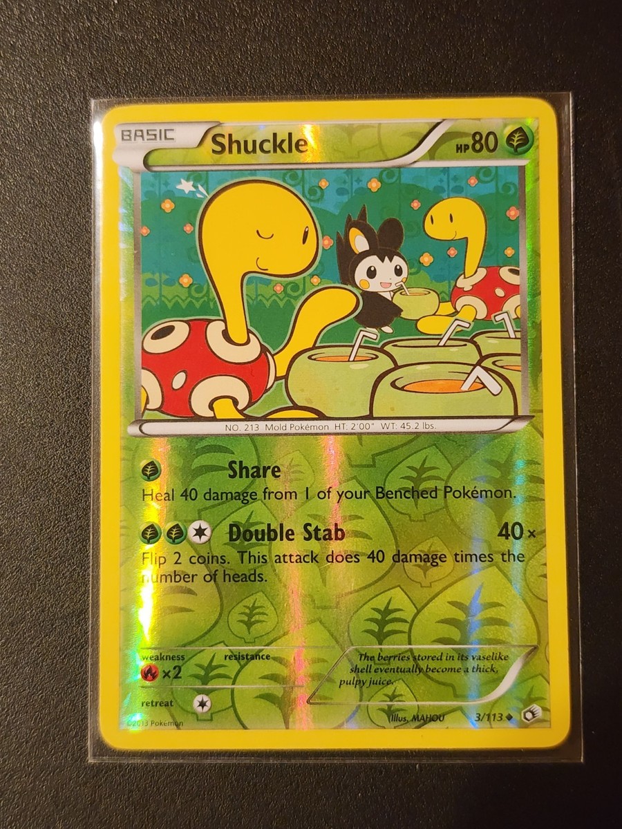 2013 Pokemon Shuckle Legendary Treasures Reverse Holo Card 3/113
