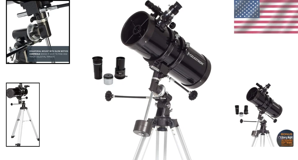 PowerSeeker 127EQ Telescope - Manual German Equato - Image 2 of 4