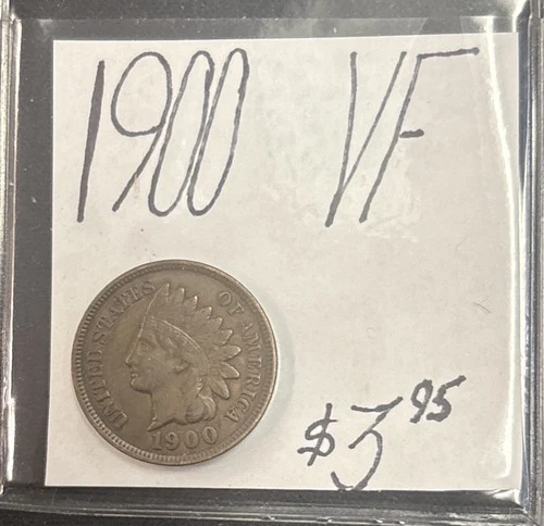 1900 Indian Head Cent (VF) Very Fine Condition! ENN Coins
