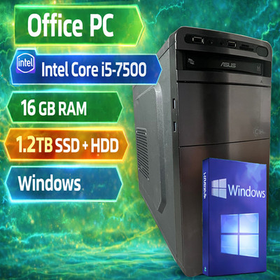 Windows 11 Office PC ''CSL'' | Intel Core i5 | 16GB RAM | 1.2TB HDD+SSD | HDMI