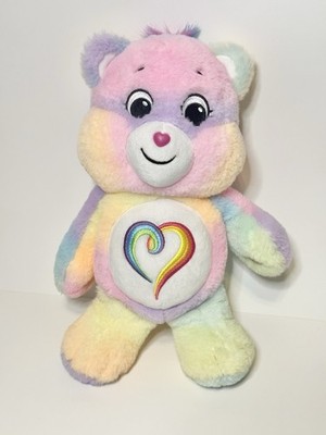 Care Bears Unlock The Magic Rainbow Heart Togetherness Bear 14 Inch 2021 Tie Dye