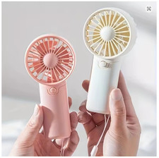Portable Fan Creative Small Fan Pocket Hand-held Fan Lightweight Adjustable Cute